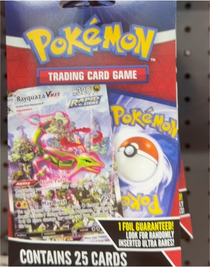2024 Pokémon TCG Rayquaza VMAX 25 Card Pack — front