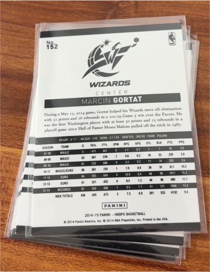 2014-15 Panini Hoops #152 Marcin Gortat — front