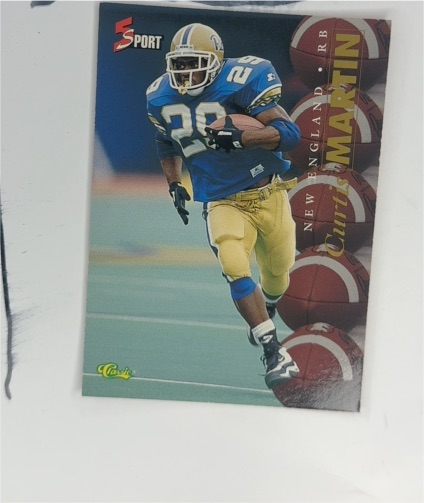 1995 Classic 5 Sport #79 Curtis Martin — front