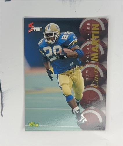 1995 Classic 5 Sport #79 Curtis Martin — front