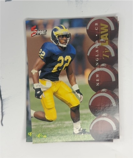 1995 Classic 5 Sport #65 Ty Law — front