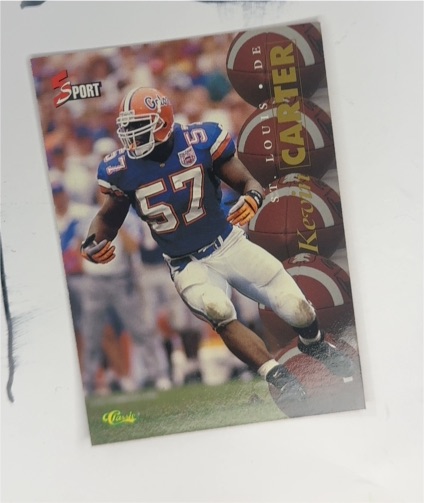 1995 Classic 5 Sport #48 Kevin Carter Florida Gators — front