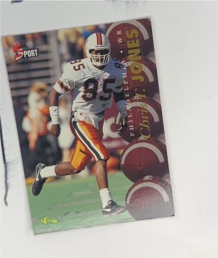 1995 Classic 5 Sport #81 Chris T. Jones Philadelphia Eagles — front