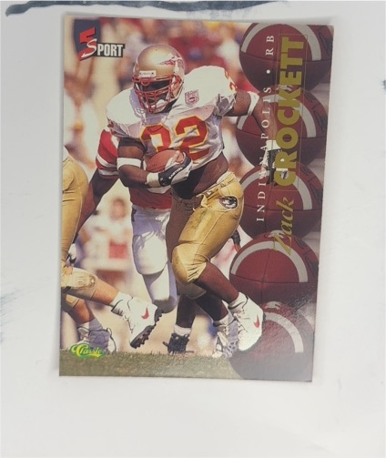 1995 Classic 5 Sport #82 Zack Crockett — front