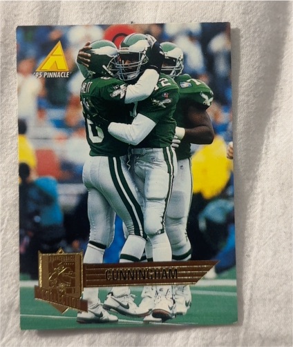 1995 Pinnacle Club Collection #58 Randall Cunningham — front