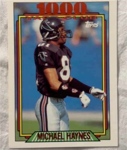 1992 Topps 1000 Yard Club #7 Michael Haynes — front