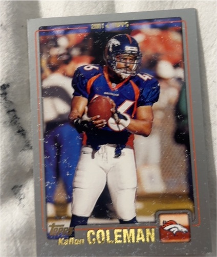 2001 Topps #17 KaRon Coleman — front