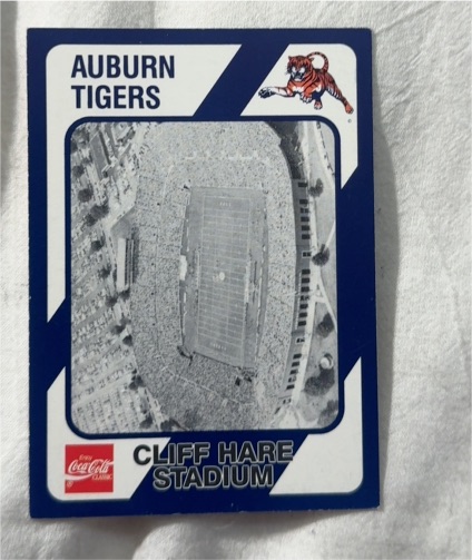 1989 Collegiate Collection Auburn Tigers #426 Cliff Hare Stadium — front