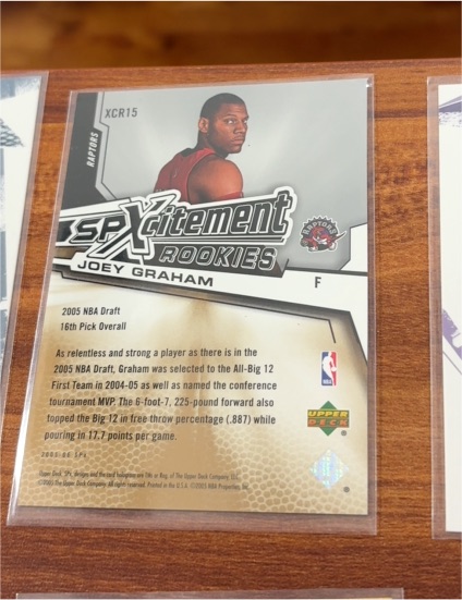 2005-06 SPx SPxcitement Rookies #XCR15 Joey Graham — front