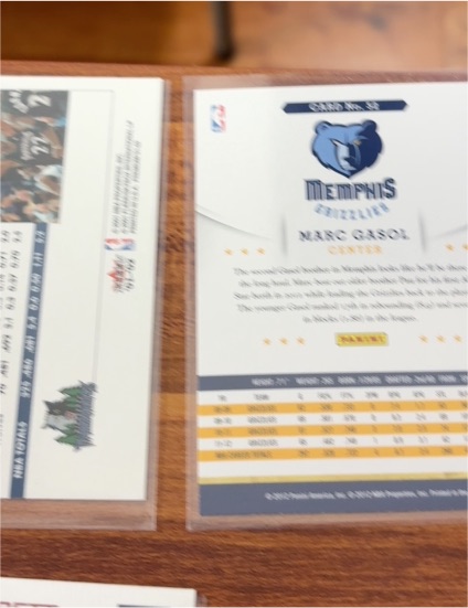 2012-13 NBA Hoops Basketball Board Members Insert #8 Marc Gasol — front