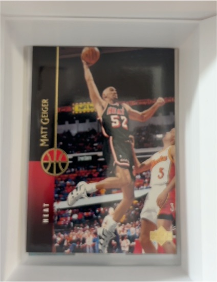 1994-95 Upper Deck #28 Matt Geiger Miami Heat — front
