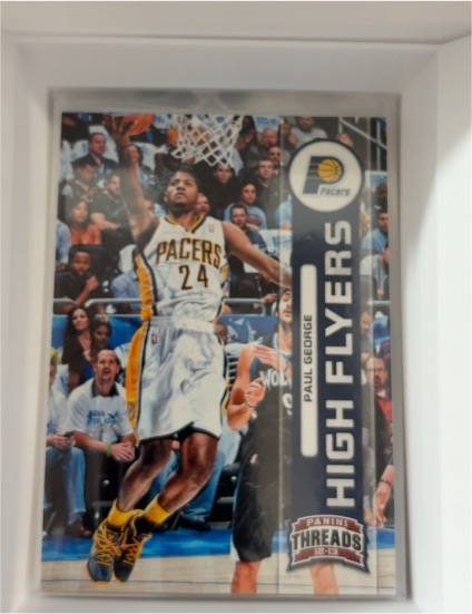 2012-13 Panini Threads #17 Paul George High Flyers — front