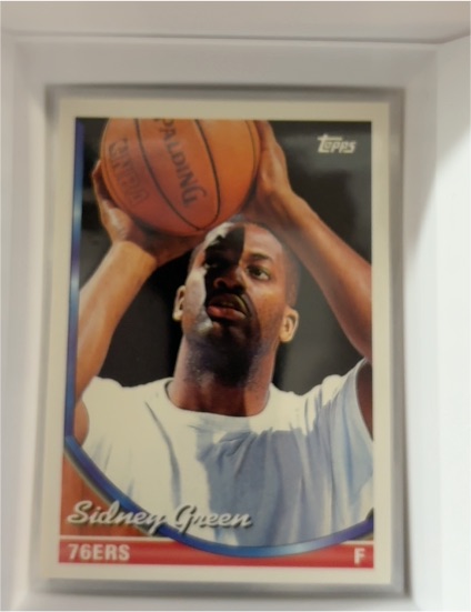 1993-94 Topps #36 Sidney Green Philadelphia 76ers — front