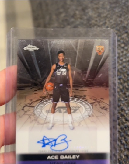 2025-26 Topps Chrome Autograph Issue #TAIR-AB Ace Bailey — front