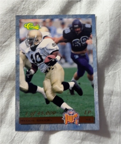 1993 Classic Draft Picks #LP9 Reggie Brooks — front
