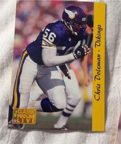 1993 Classic Pro Line Live #160 Chris Doleman — front