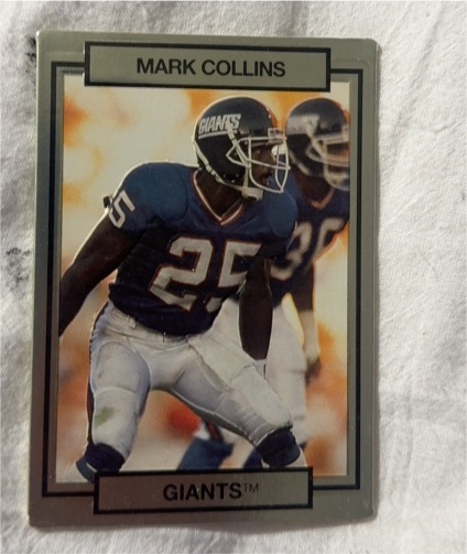 1990 Action Packed #184 Mark Collins New York Giants — front