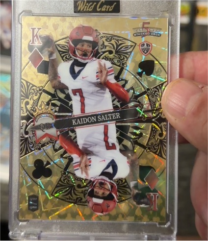 2024 Wild Card 5 Card Draw Stacked Deck #SDJD-KSN Kaidon Salter — front