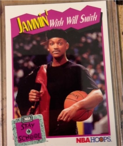 1991-92 NBA Hoops #325 Jammin' with Will Smith — front