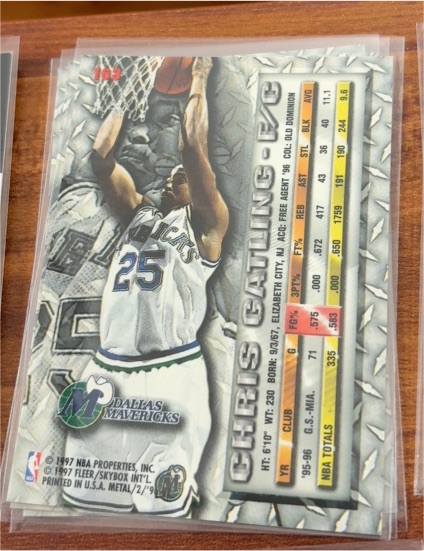 1996-97 Fleer Metal #163 Chris Gatling — front