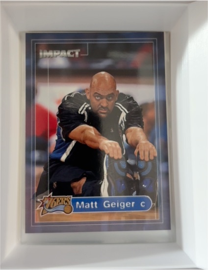 1999-00 Skybox Impact # Matt Geiger — front