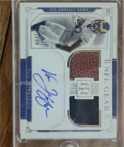 2020 Panini National Treasures NFL Gear #23 Van Jefferson — front