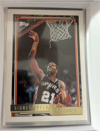 1992-93 Topps Gold #52 Sidney Green — front