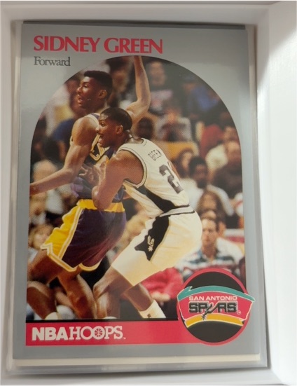 1990 NBA Hoops #435 Sidney Green — front