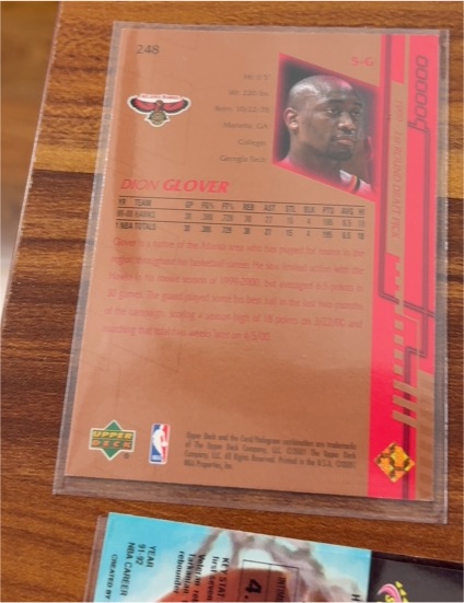 1999-00 SPx #105 Dion Glover — front