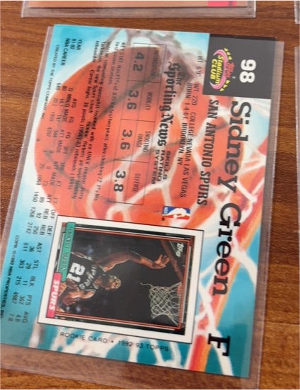 1992-93 Topps #98 Sidney Green — front