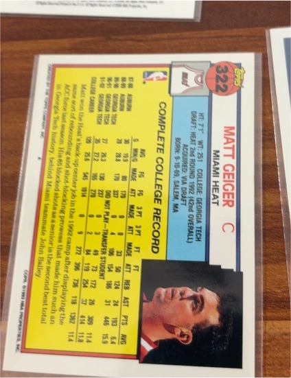 1992-93 Topps #322 Matt Geiger — front