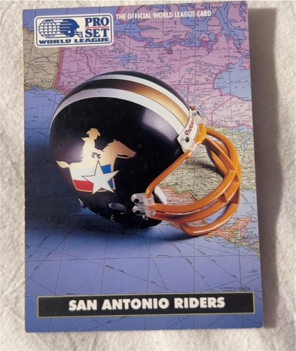 1991 Pro Set World League #10 San Antonio Riders — front