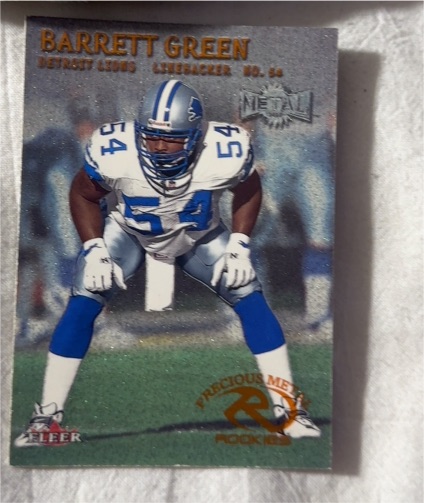 2000 Fleer Metal Precious Metal Rookies #210 Barrett Green — front