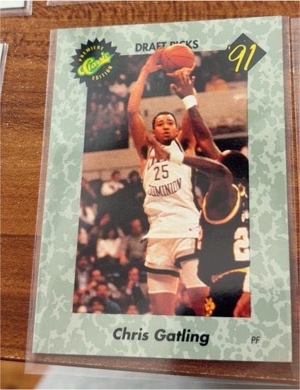 1991 Classic Draft Picks #10 Chris Gatling — front