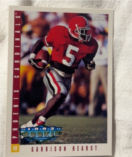 1993 Score #315 Garrison Hearst — front