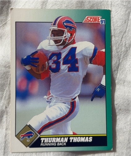 1991 Score #234 Thurman Thomas — front