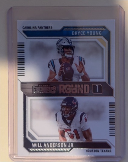 2023 Panini Contenders Round Numbers #2 Bryce Young & Will Anderson Jr. — front