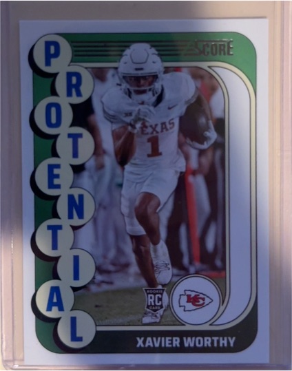 2024 Score #15 Xavier Worthy — front