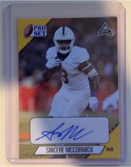 2021 Leaf Pro Set College Auto #PS-SM1 Sincere McCormick — front