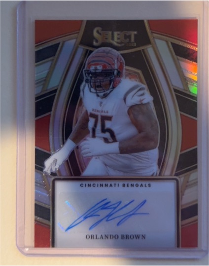 2023 Panini Select #SELS-OBR Orlando Brown Select Signatures — front