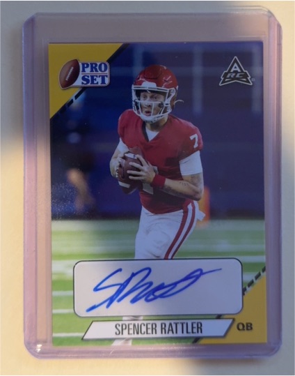 2021 Leaf Pro Set #PS-SR1 Spencer Rattler — front