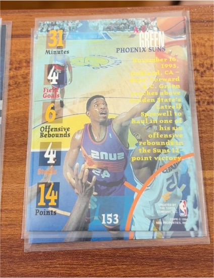 1994-95 Topps Stadium Club #153 A.C. Green — front