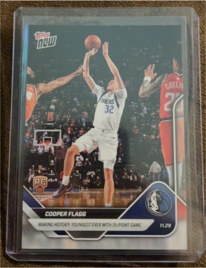 2025 Topps Now #67 Cooper Flagg — front