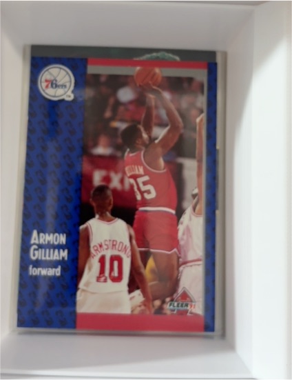 1991-92 Fleer #153 Armon Gilliam Philadelphia 76ers — front