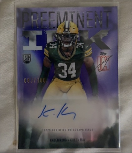 2024 Topps Signature Class #PI-KK Kalen King Preeminent Ink Auto — front