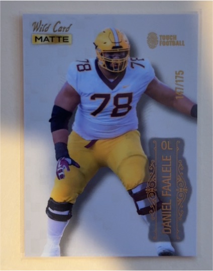 2022 Wild Card Matte #MB-27 Daniel Faalele — front