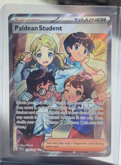 2024 Pokémon Paldean Fates #230 Paldean Student — front