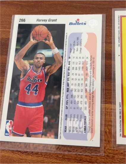 1992-93 Upper Deck #266 Harvey Grant — front