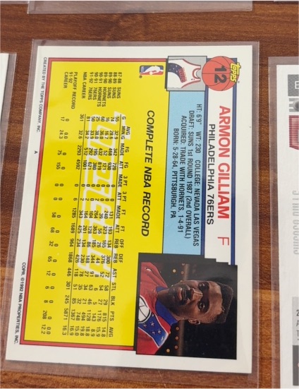 1992-93 Topps #12 Armon Gilliam — front