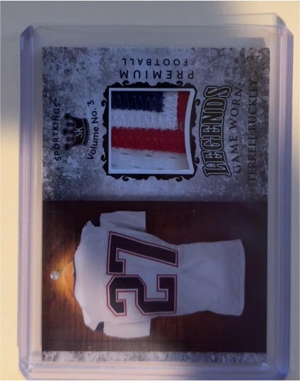 2022 SportKings Volume 3 Legends Patch Terrell Buckley LPM-45 — front